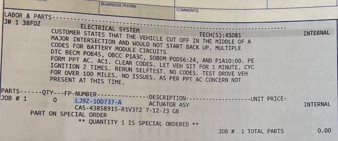 Ford Mustang Mach-E High-voltage battery warning 1689778774504