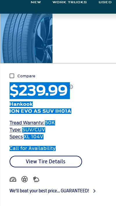 Ford Mustang Mach-E Detailed Hankook Ion & EV summer tires info (by Engineering Explained) 1689871248574