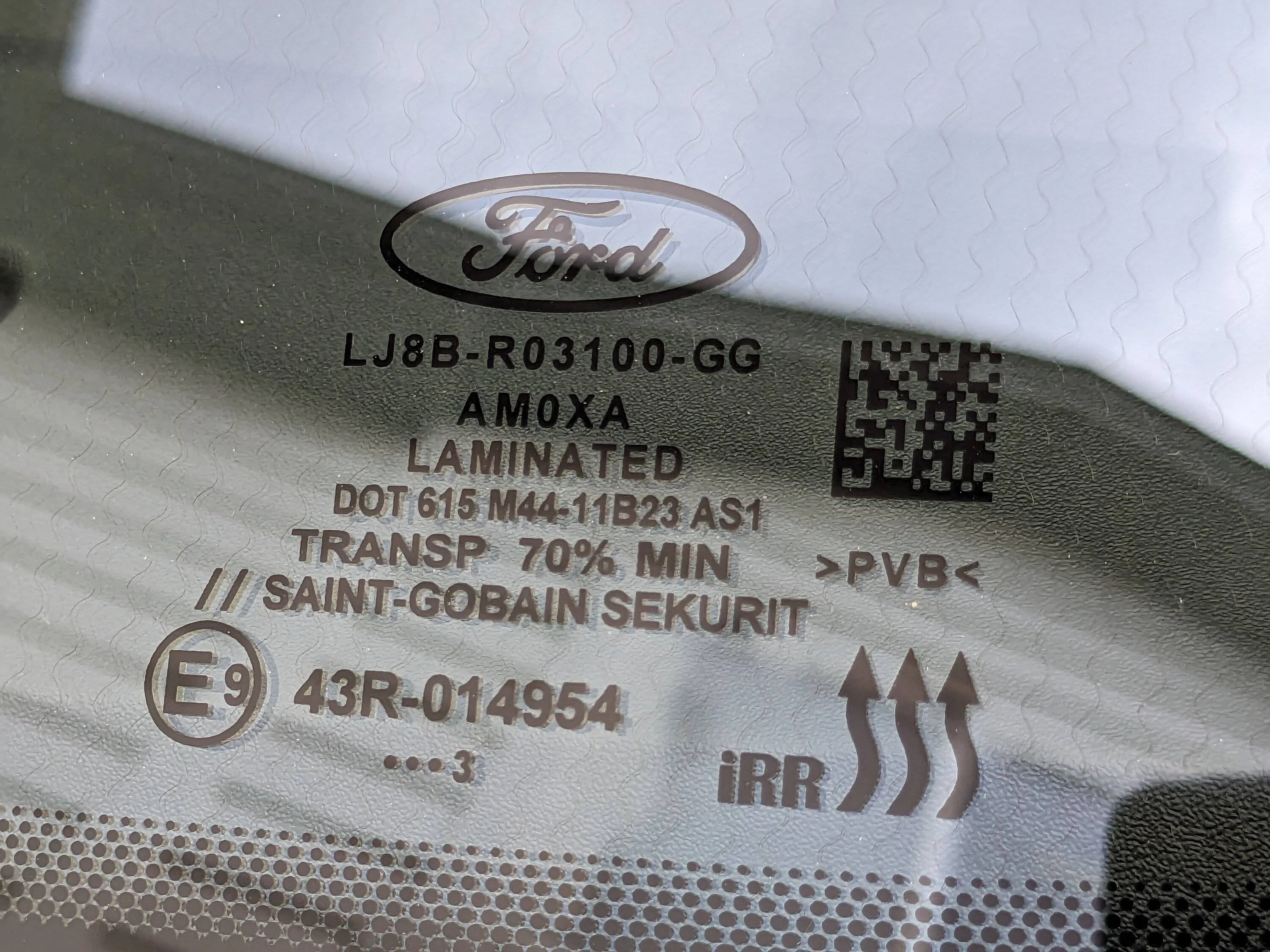 Ford Mustang Mach-E Replacement Windshield is Heated? PXL_20230726_002504823