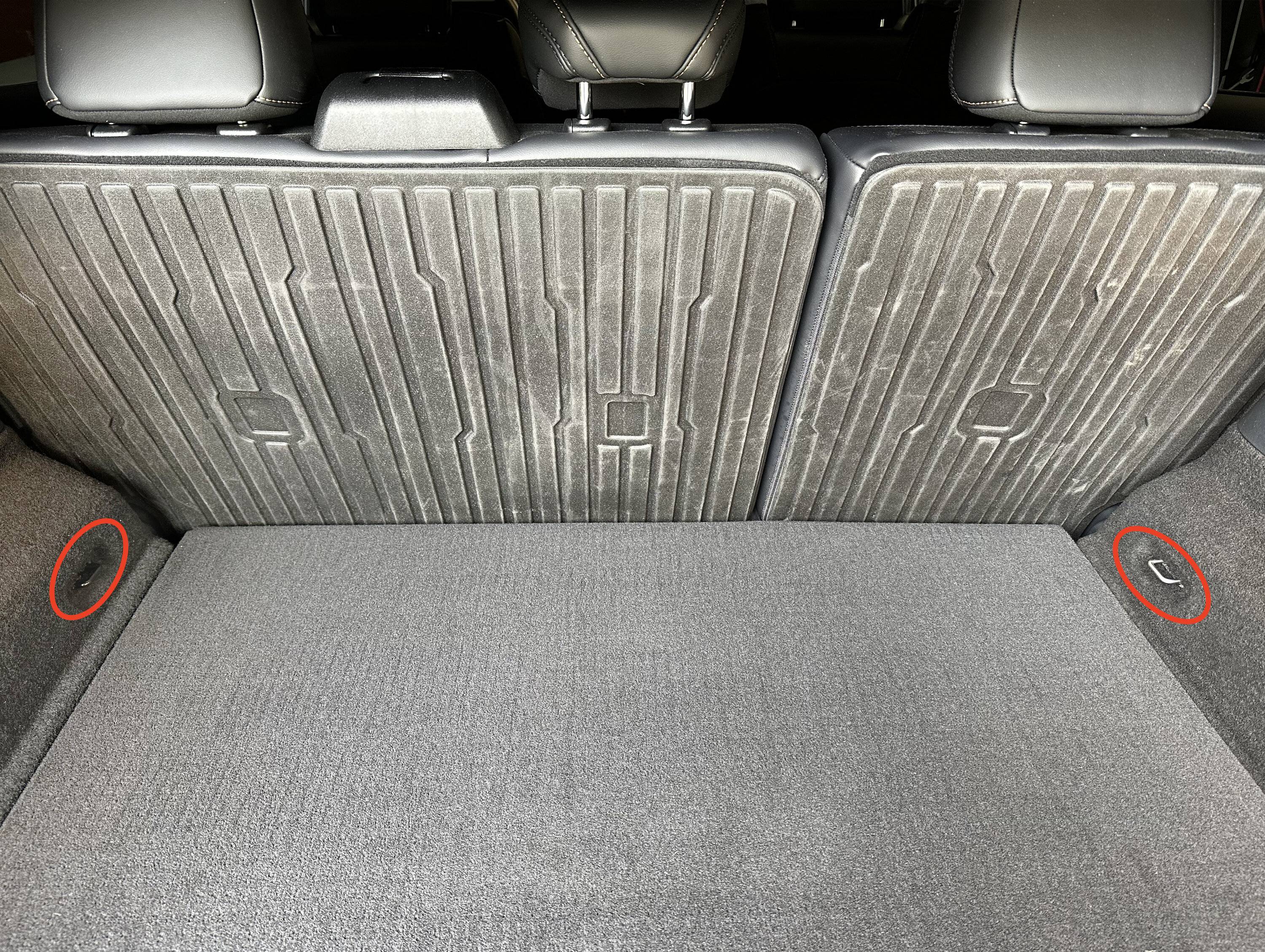 Ford Mustang Mach-E Rings for securing heavy items in the cargo area Rings