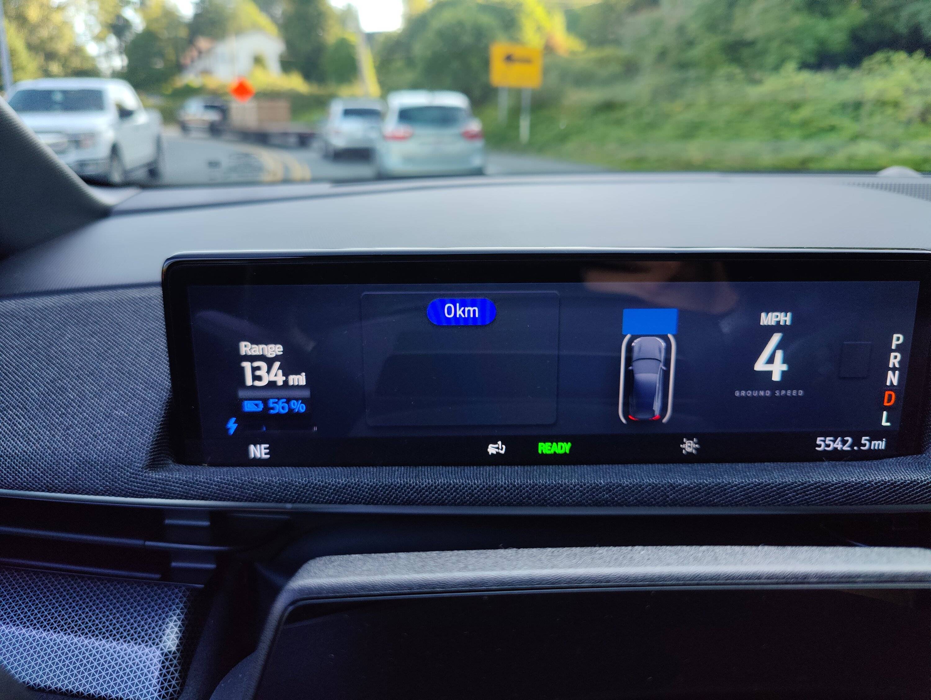 Ford Mustang Mach-E Navigation direction box stuck on HUD IMG20230727081611
