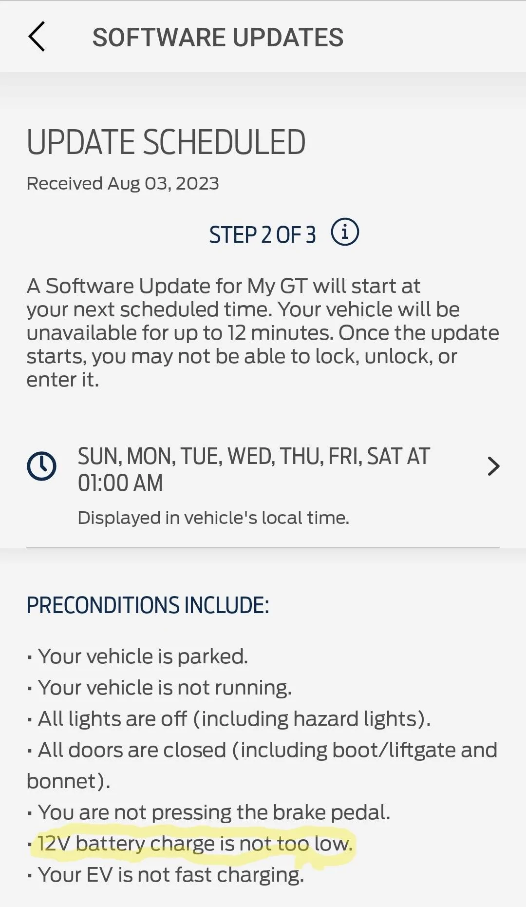 Ford Mustang Mach-E Priority Update 23-PU0110-RAD-PS just dropped Screenshot_20230803_223454_FordPass