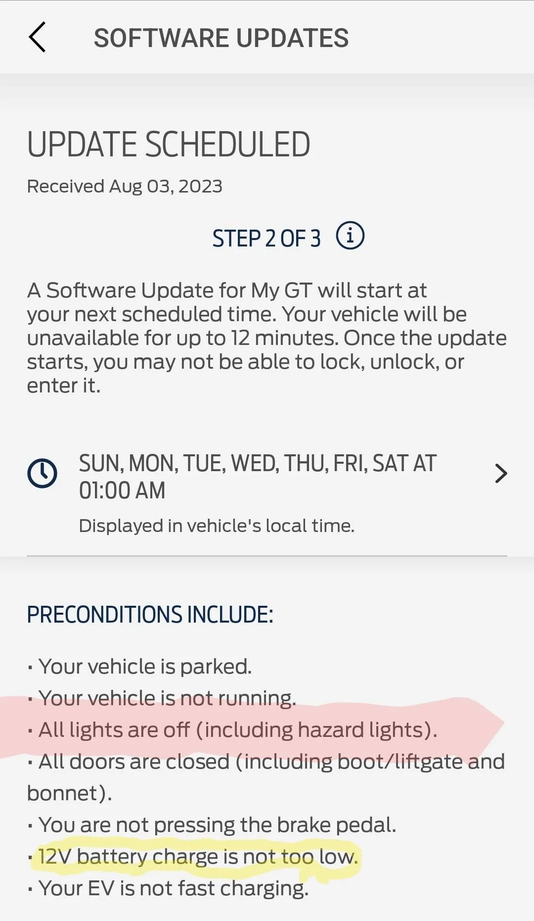 Ford Mustang Mach-E Priority Update 23-PU0110-RAD-PS just dropped Screenshot_20230803_223454_FordPass~2