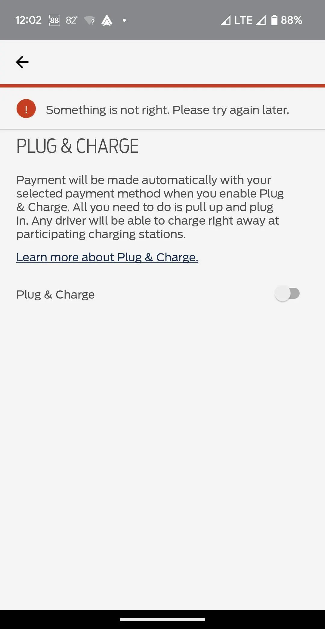 Ford Mustang Mach-E Umm, used Mach E can not have EA plug and charge ? Do Better Ford Screenshot_20230809-120231