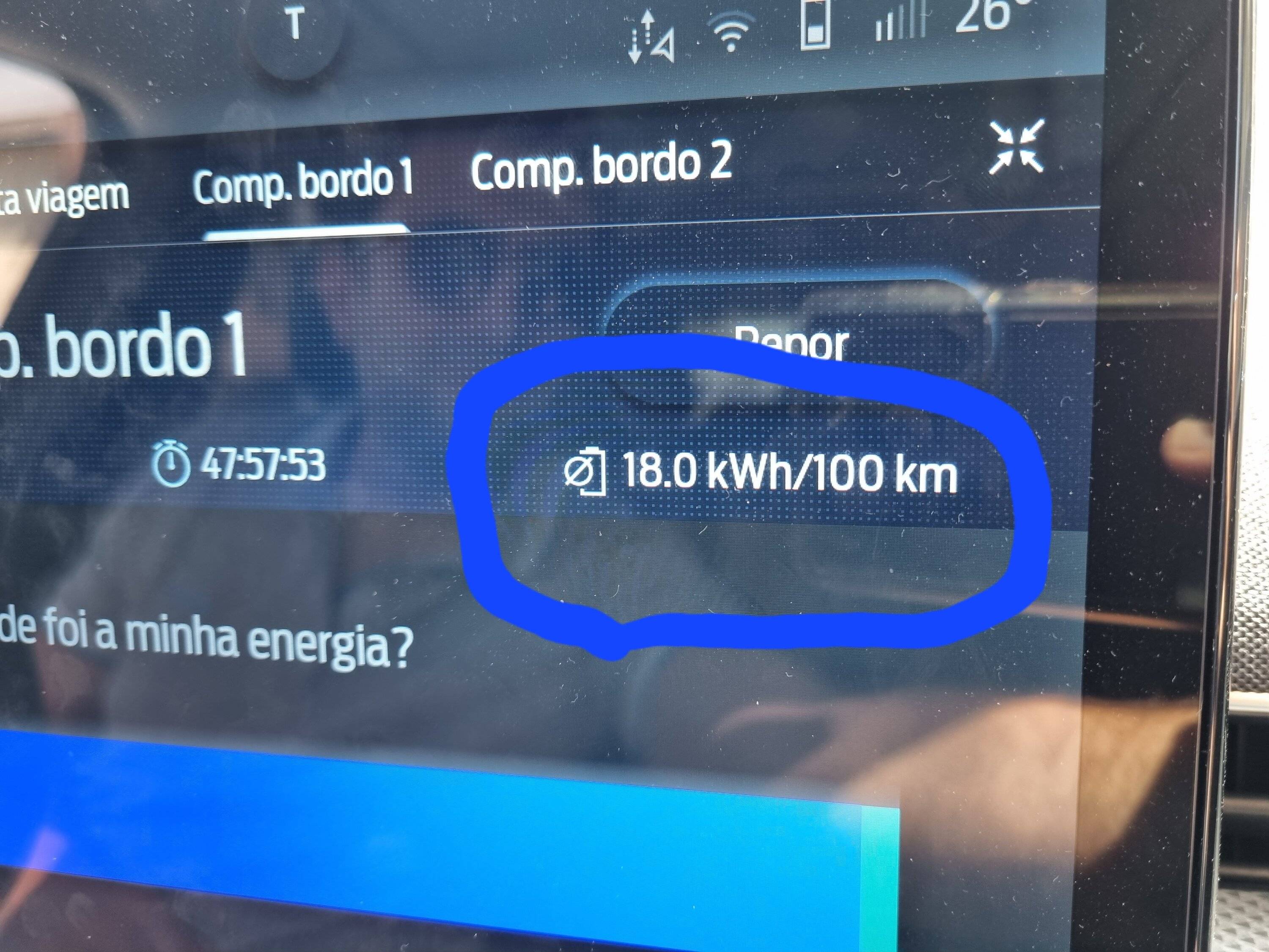 Ford Mustang Mach-E Consumption Indicator Bug 20230817_142611