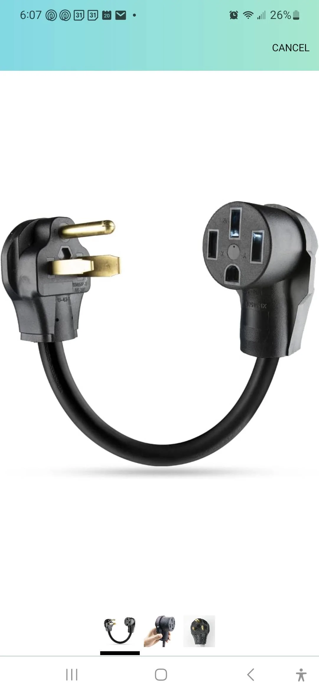 Ford Mustang Mach-E Charging Plug Adapter - Will this work? Screenshot_20230820_180703_Amazon Shopping