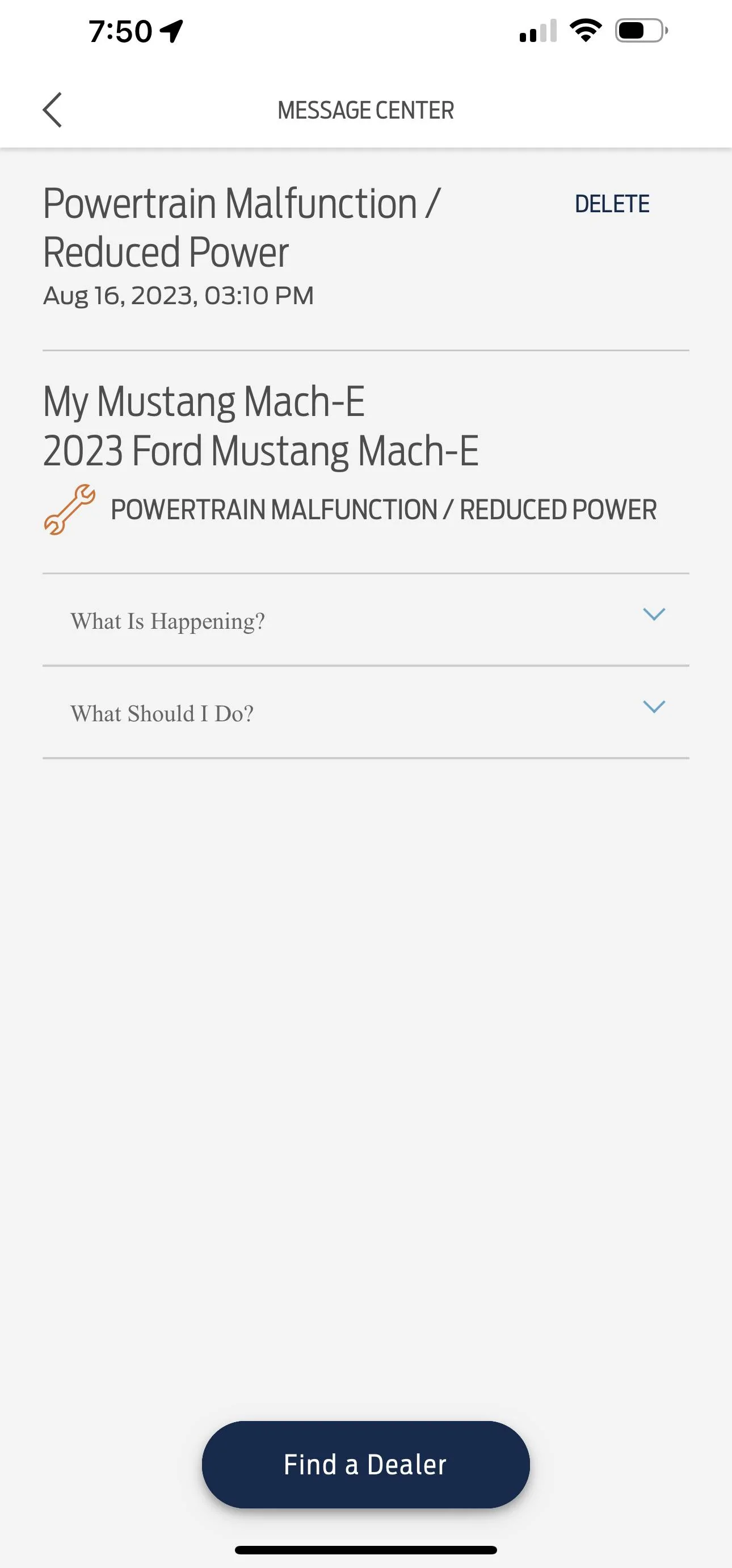 Ford Mustang Mach-E Powertrain Malfunction/Reduced Power IMG_4222