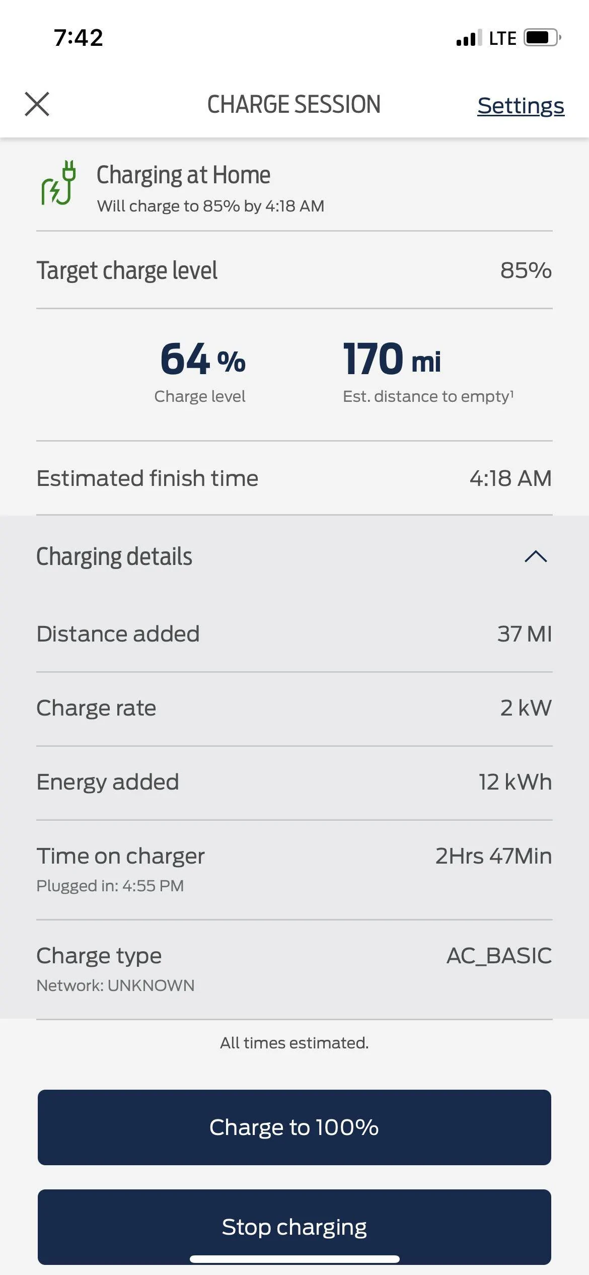 Ford Mustang Mach-E L2 charging speed recently dropped 33% IMG_4887