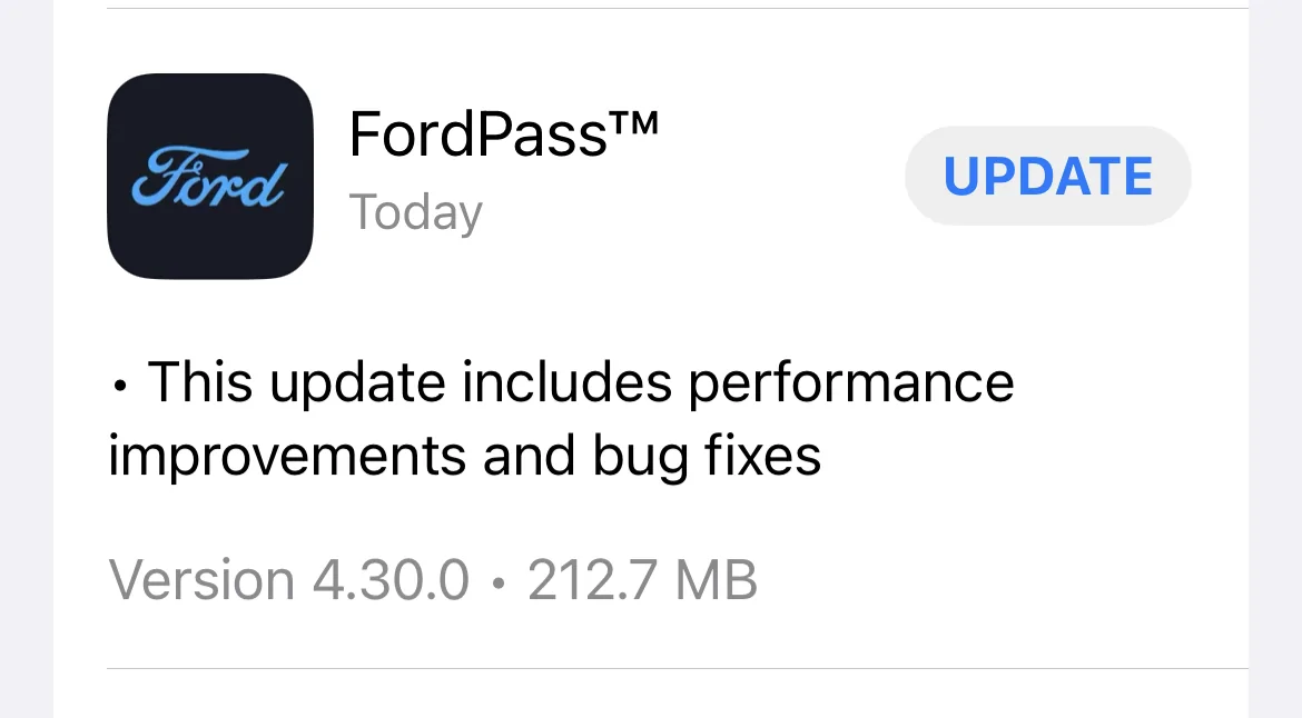 Ford Mustang Mach-E FordPass Version 4.30.0 Released for iOS 1694459330102
