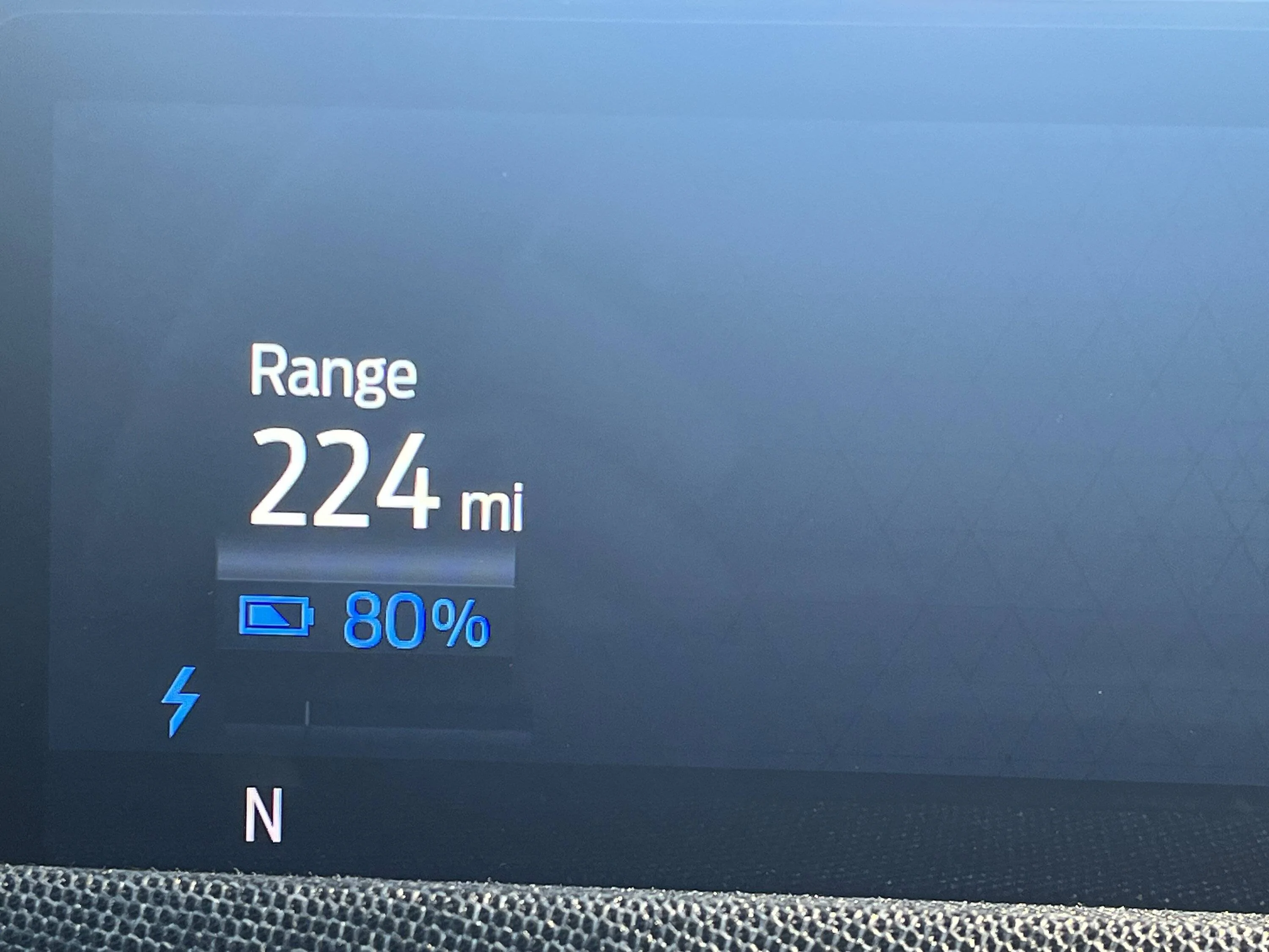 Ford Mustang Mach-E Question about showing battery % on instrument panel IMG_20230917_090444