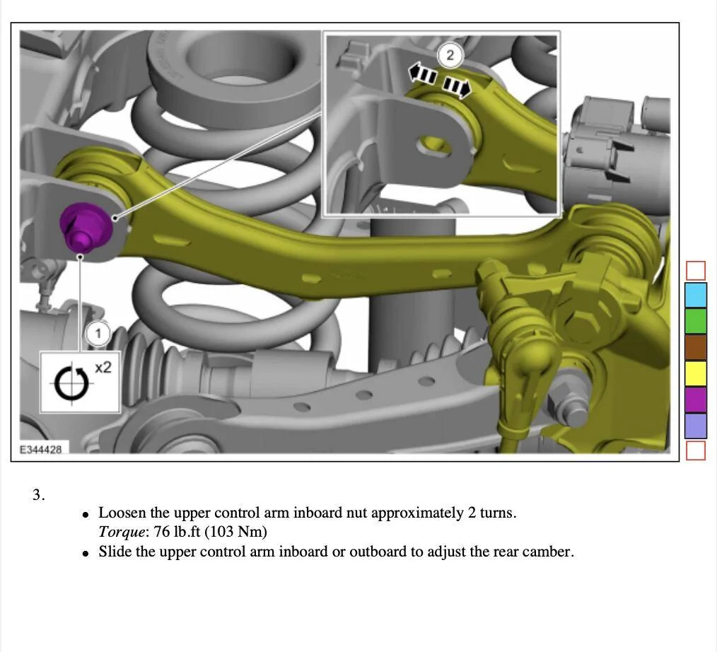 Ford Mustang Mach-E Adjusting rear camber Screenshot 2023-09-18 at 9.12.41 AM