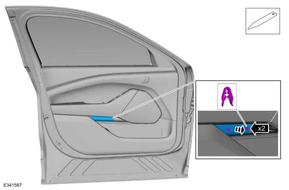 Ford Mustang Mach-E Front door panel removal imagen2