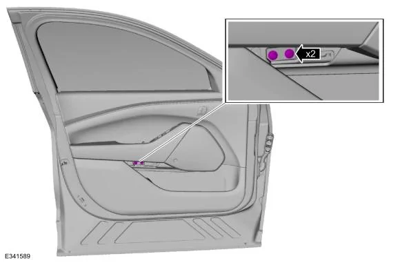 Ford Mustang Mach-E Front door panel removal imagen2