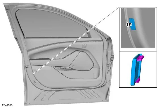 Ford Mustang Mach-E Front door panel removal imagen2