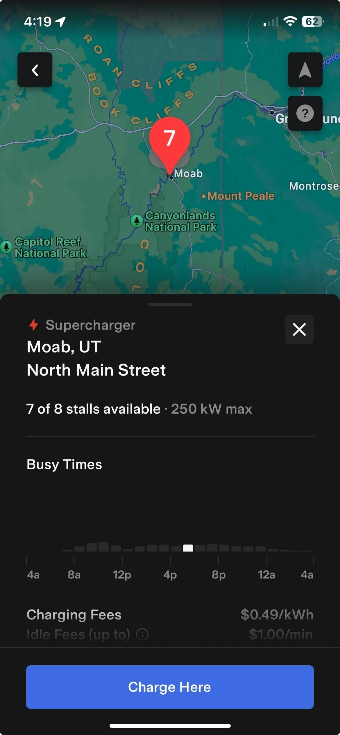 Ford Mustang Mach-E My experience charging at a Tesla Magic Dock Supercharger MOAB_SC