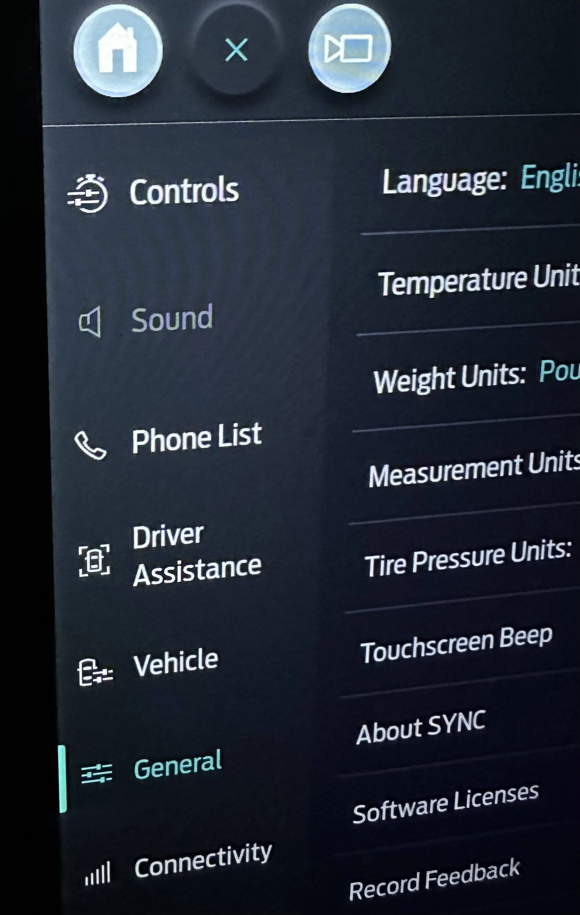 Ford Mustang Mach-E Sound menu grayed out IMG_6781