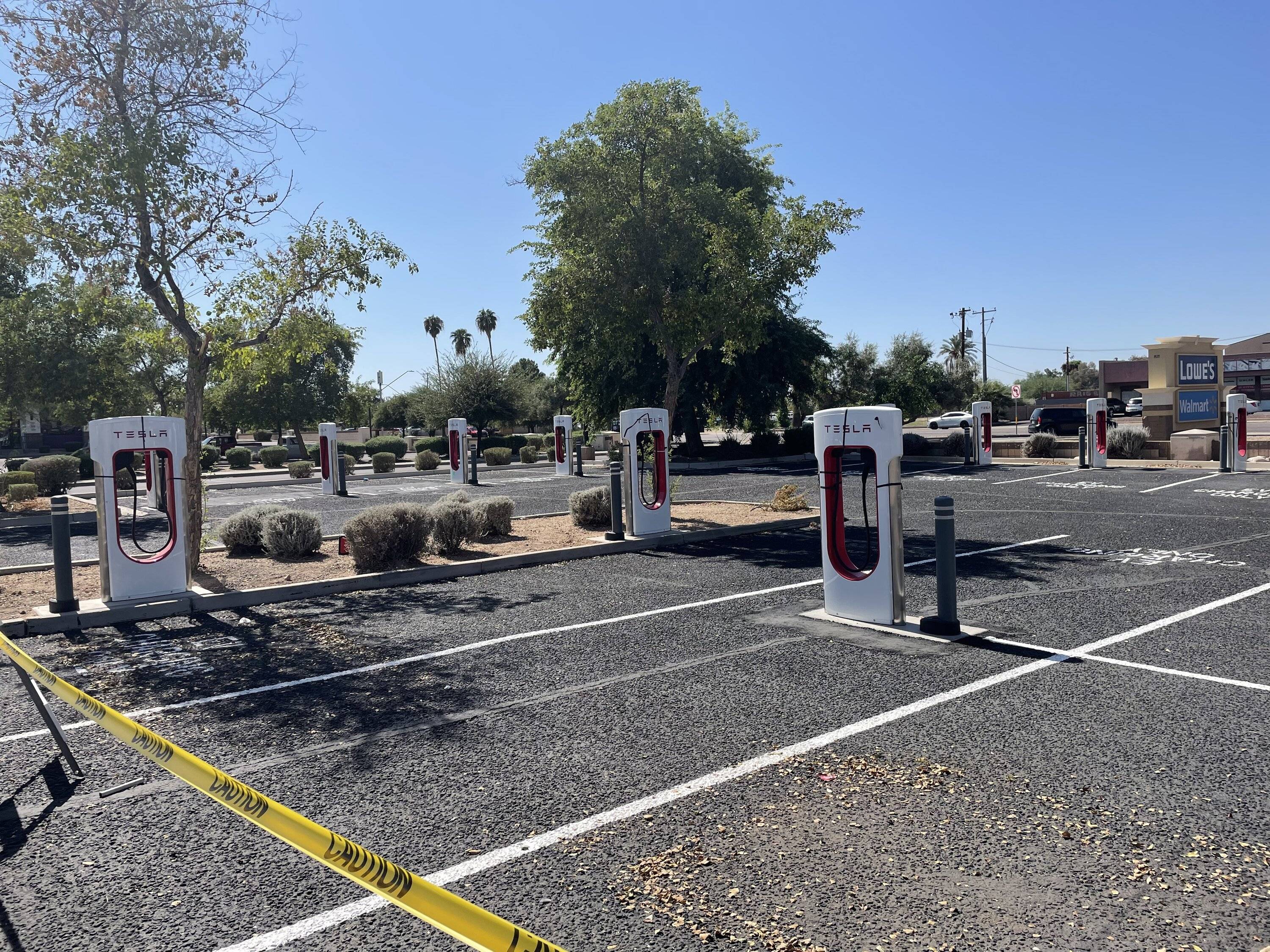Ford Mustang Mach-E First Tesla Superchargers with "Magic Dock" CCS Adapter are online... and charged up a Rivian IMG_0611