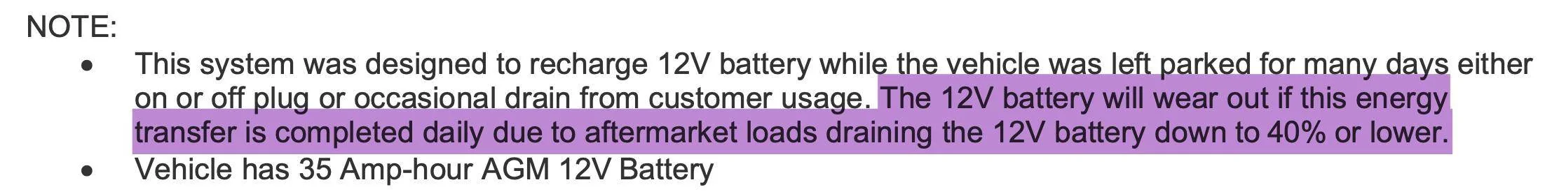 Ford Mustang Mach-E Plug in to Maintain 12V Battery Screenshot 2023-10-16 at 7.34.43 PM
