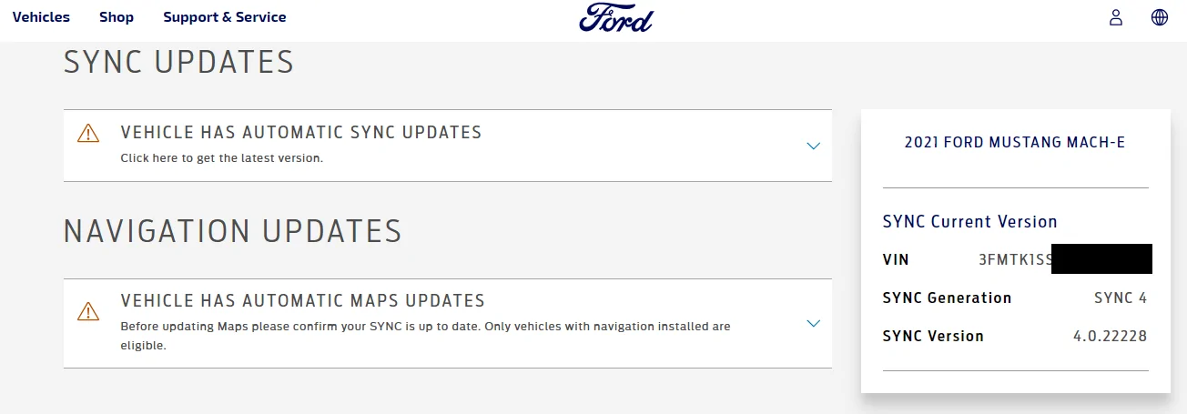 Ford Mustang Mach-E (un)Stuck at 6.1.0 - 2021 Only 1697658145260
