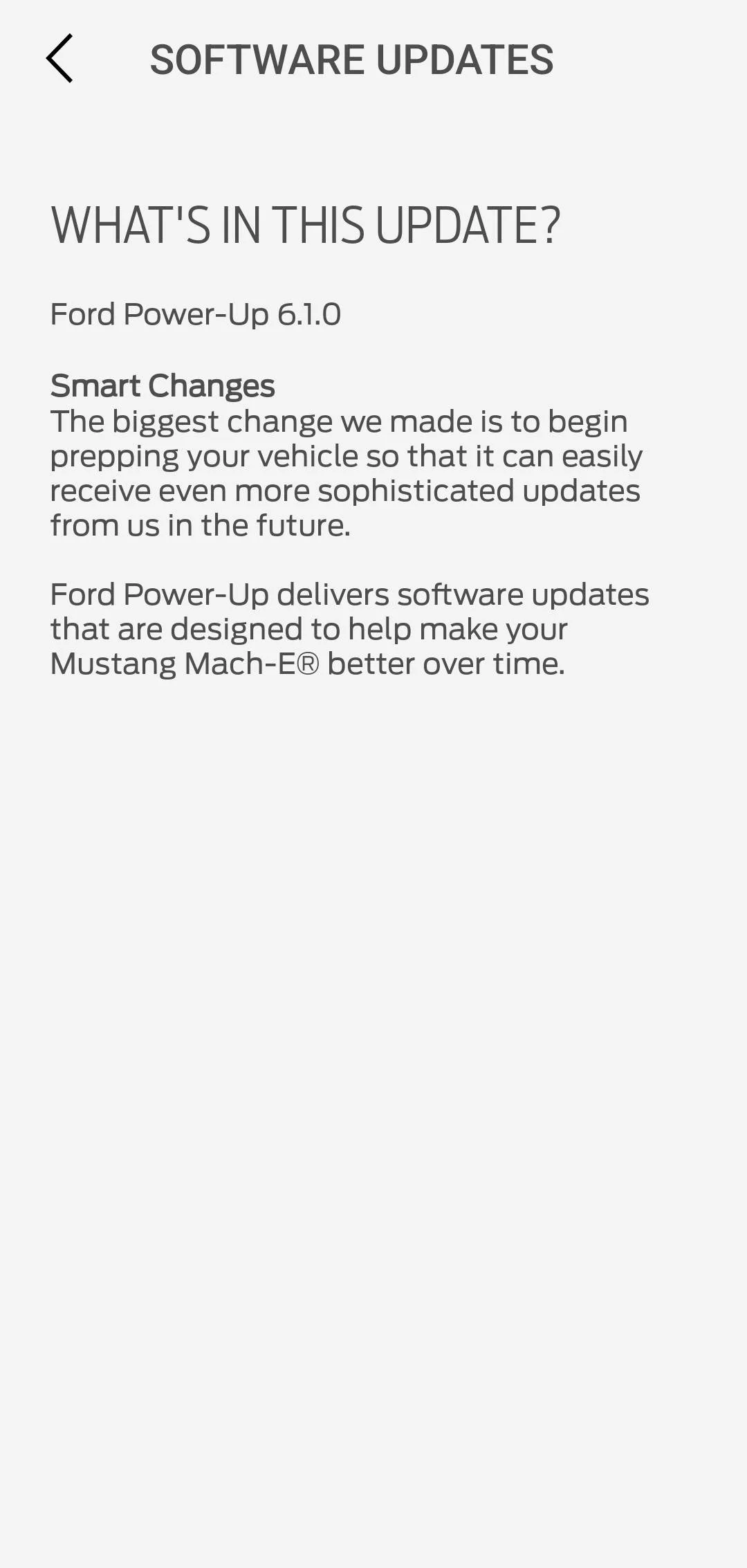 Ford Mustang Mach-E (un)Stuck at 6.1.0 - 2021 Only Screenshot_20231018_135827_FordPass
