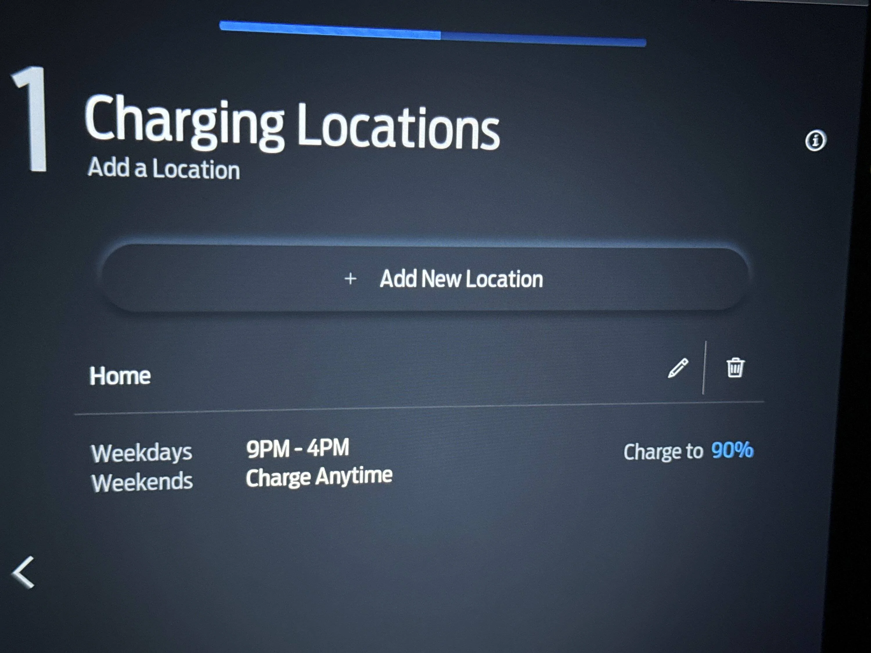 Ford Mustang Mach-E Charging time set in car not being honored. imag