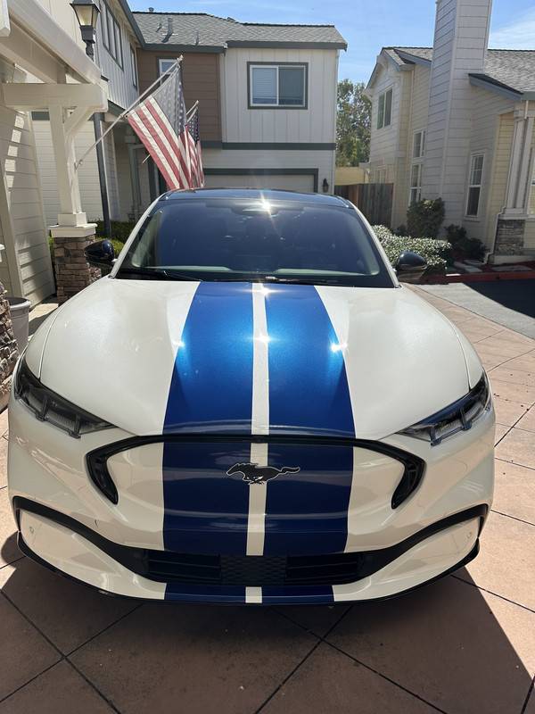 Ford Mustang Mach-E Went With 10" Wide Racing Stripes IMG-3013
