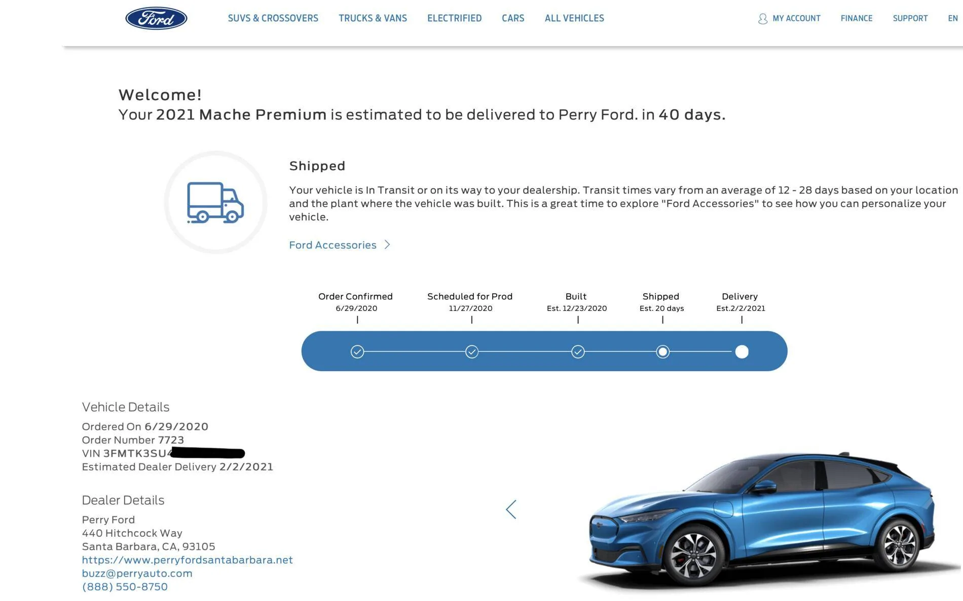 Ford Mustang Mach-E Shipped Mach-Es Arrive at Kansas City Terminal With Deliveries Imminent Screen Shot 2020-12-24 at 11.20.59 AM