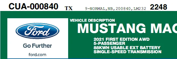 Ford Mustang Mach-E Mach Drop Build Updates 1608840302305