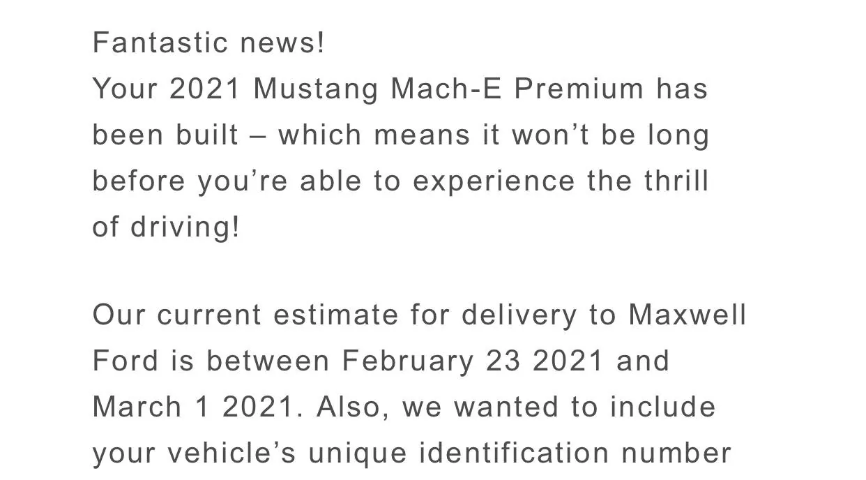 Ford Mustang Mach-E Mach-E retail deliveries begin! -- First to customer in Dallas 2FF2124B-C446-412F-8BDE-259ACF14A9BA