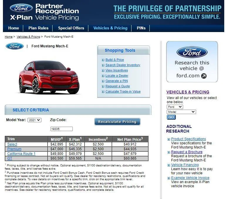 Ford Mustang Mach-E Dumb Incentives Question 1609862698290