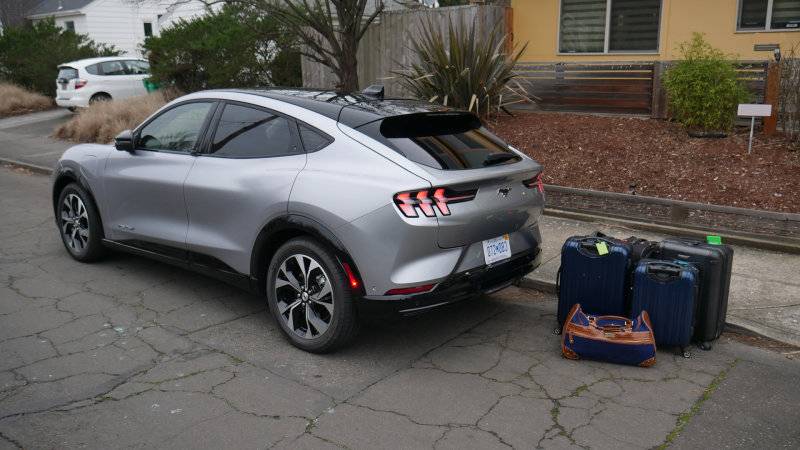 Ford Mustang Mach-E Mach-E Luggage Test (Cargo/Trunk Space) 2021-Ford-Mustang-MachE-luggage-test