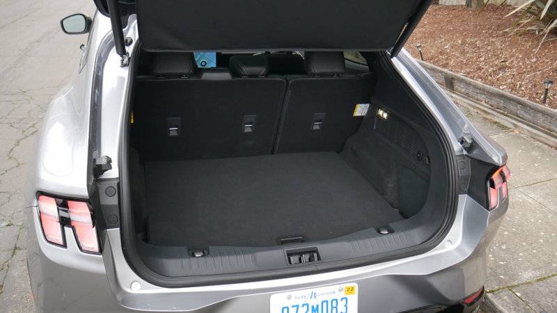 Ford Mustang Mach-E Mach-E Luggage Test (Cargo/Trunk Space) 2021-Ford-Mustang-MachE-luggage-test-floor-high