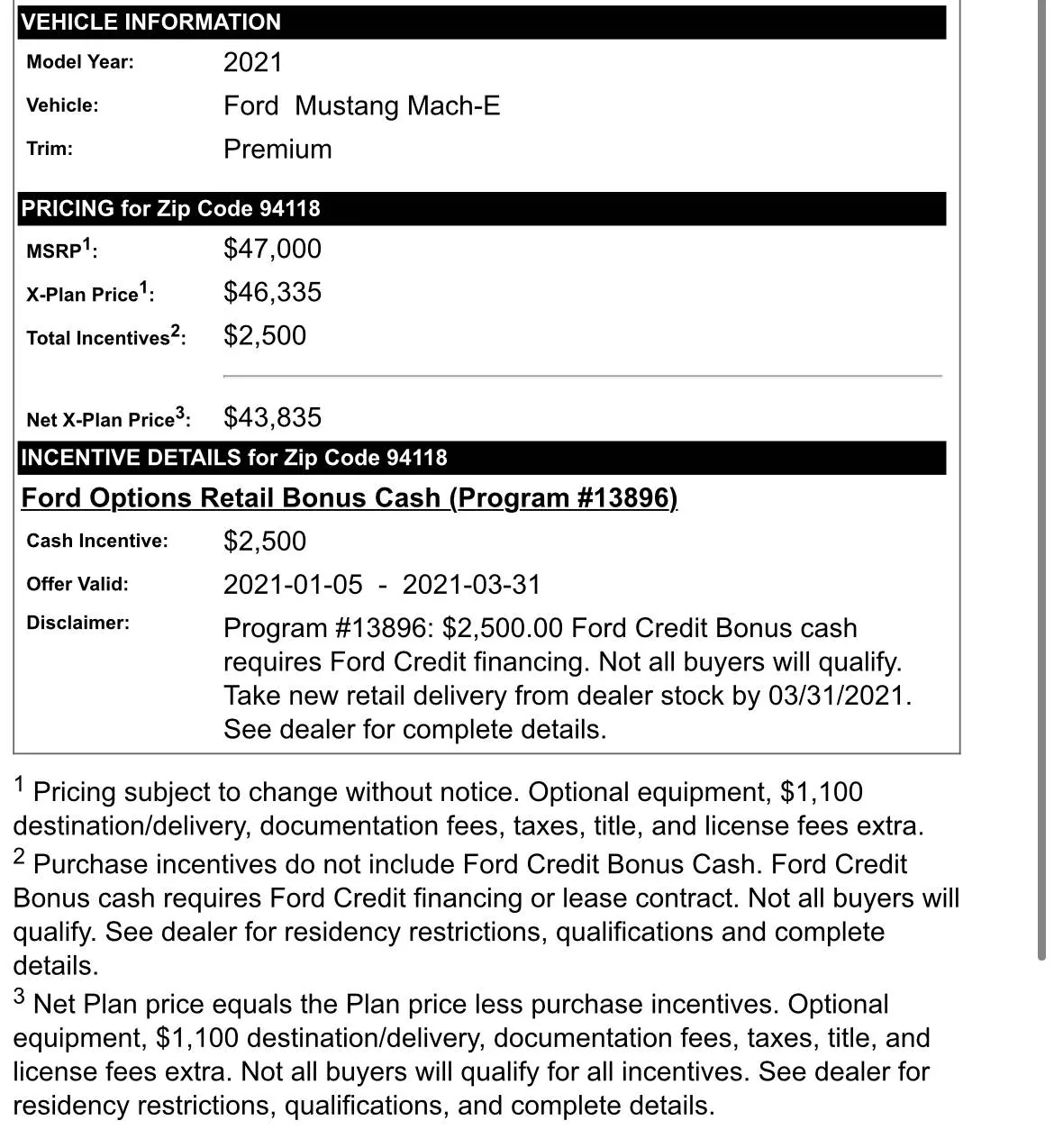 Ford Mustang Mach-E A, Z, X plan discount pricing for Mach-E 749908D0-752F-4DD2-9910-42EFFC2DABA9