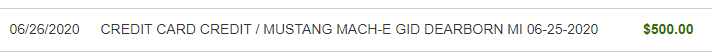 Ford Mustang Mach-E Just got a (unrequested) refund email from Ford 1610040665505