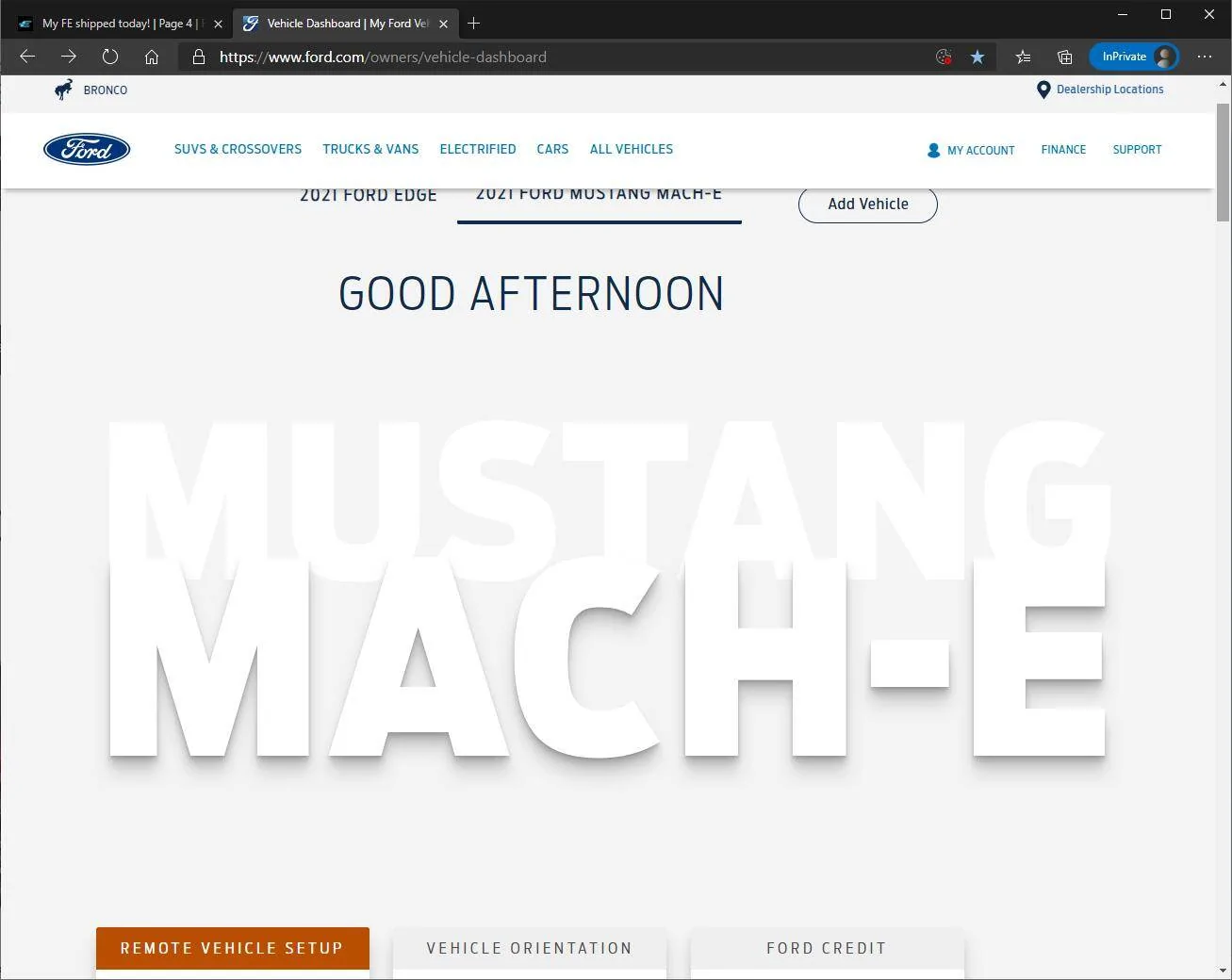 Ford Mustang Mach-E My FE shipped today! 1610055777546