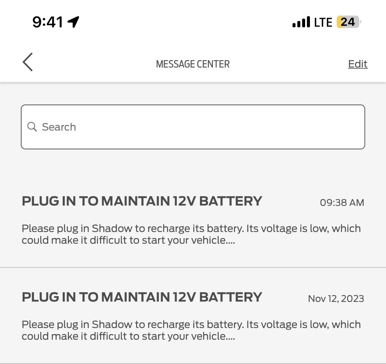 Ford Mustang Mach-E Anyone Else Getting 12V Battery Messages? Photo Nov 15 2023, 9 41 03 AM