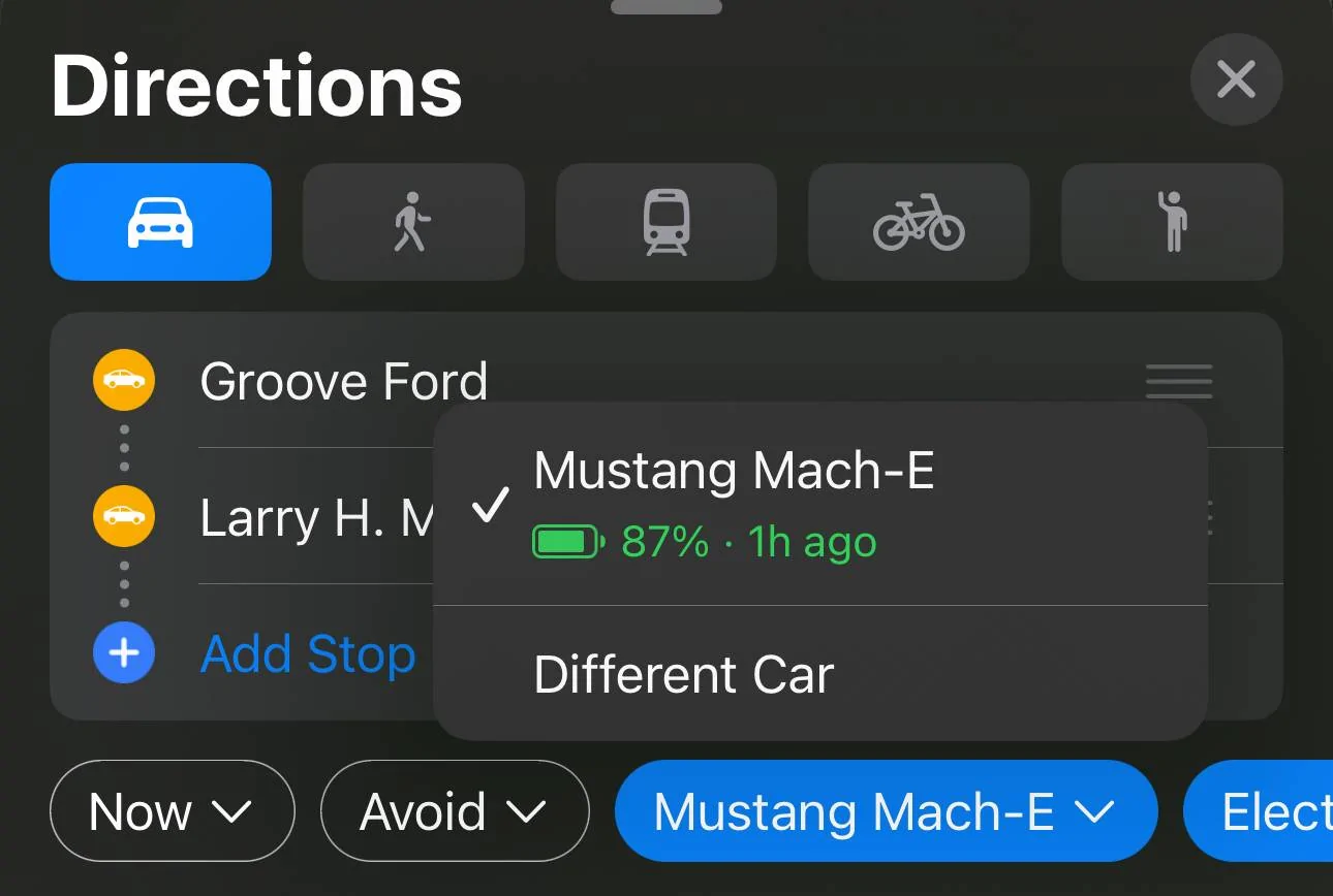 Ford Mustang Mach-E CarPlay EV Routing Is Not Visible IMG_0714