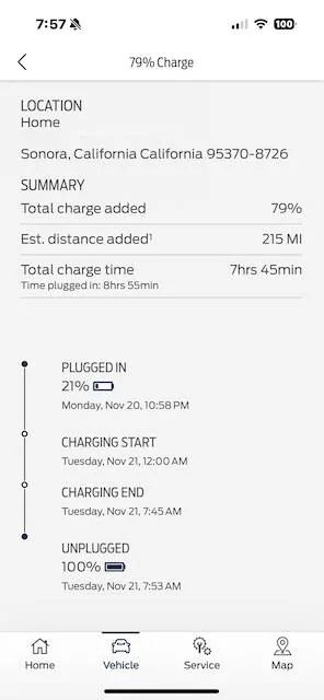 Ford Mustang Mach-E L2 charging speed recently dropped 33% IMG_8570