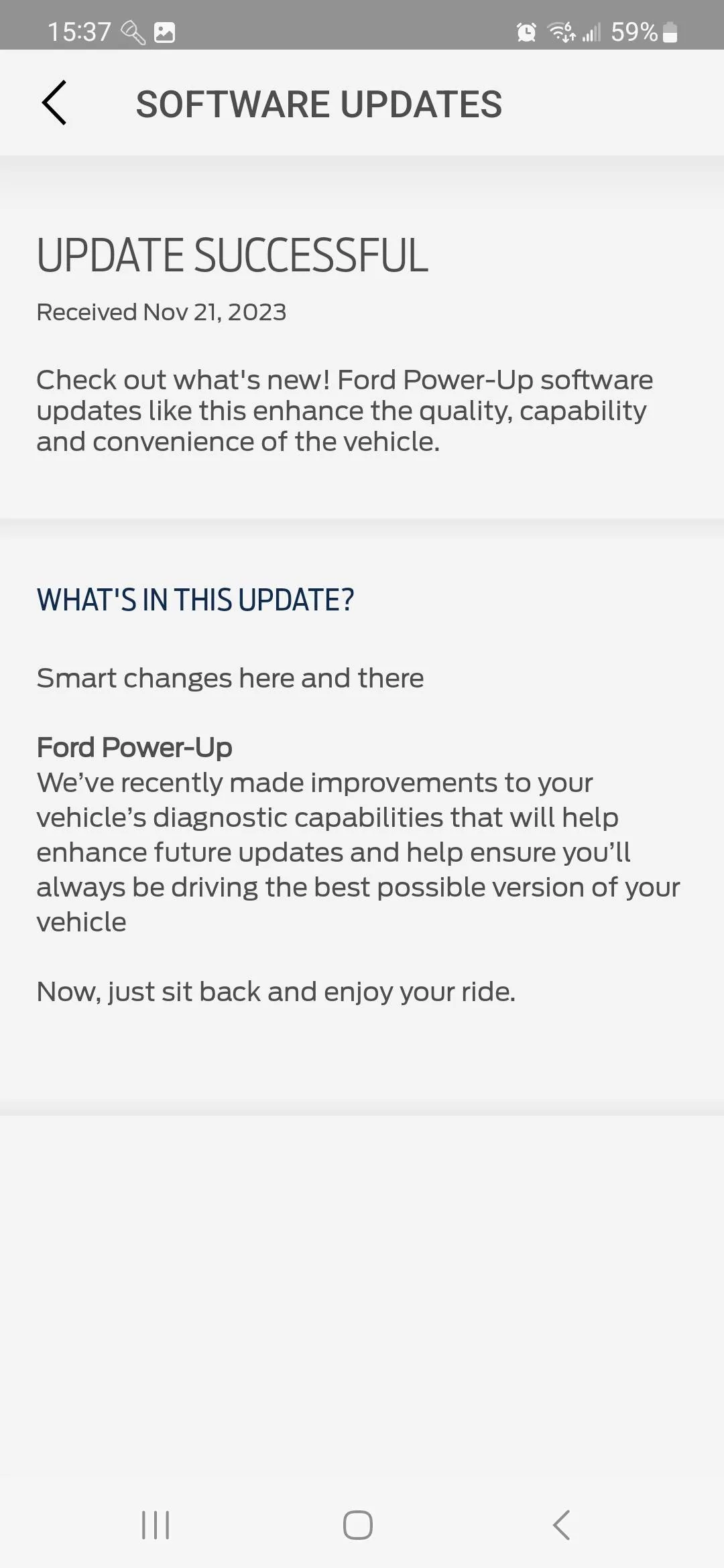 Ford Mustang Mach-E Power Up 6.x Poll Screenshot_20231122_153723_FordPass