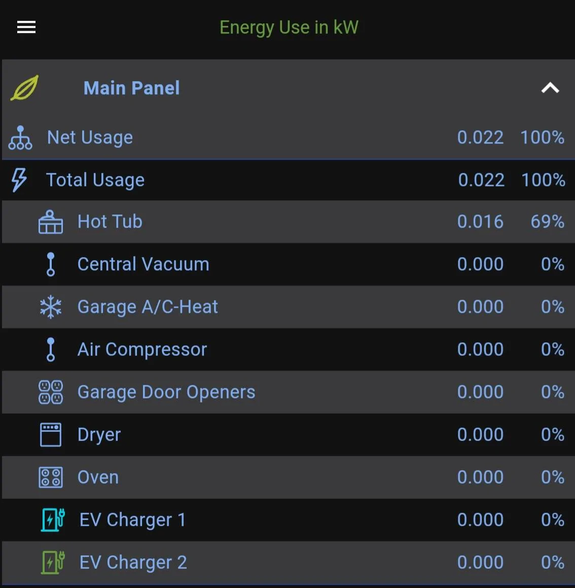 Ford Mustang Mach-E Emporia and energy management. Main Panel