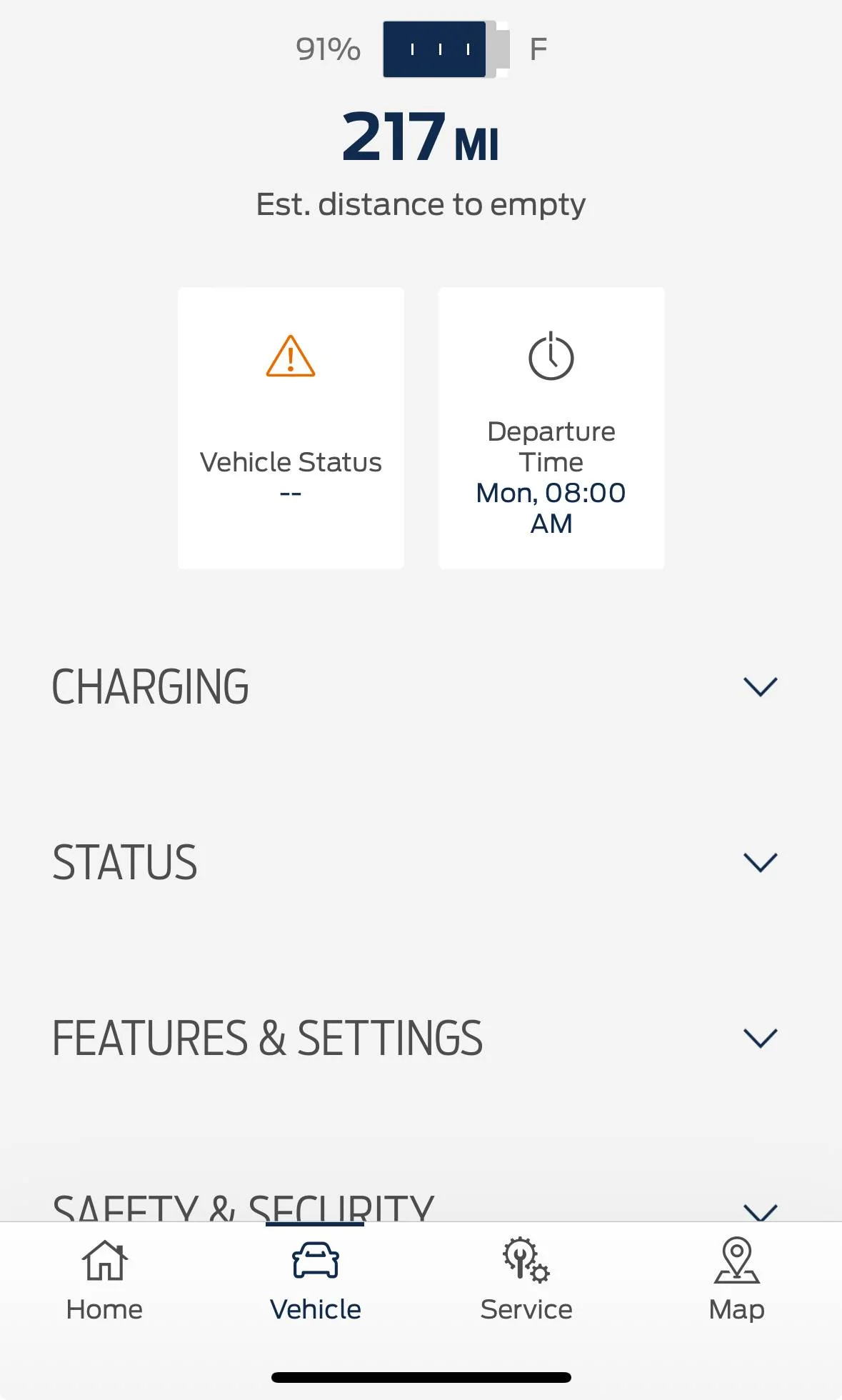 Ford Mustang Mach-E Departure Time missing from App? IMG_2155