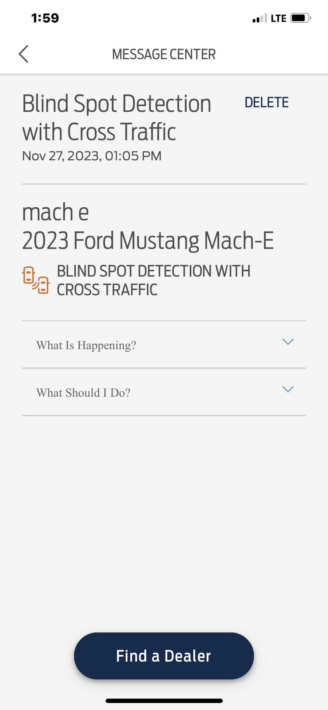 Ford Mustang Mach-E New Owner: Blind Spot Detection With Cross Traffic Alert IMG_6401
