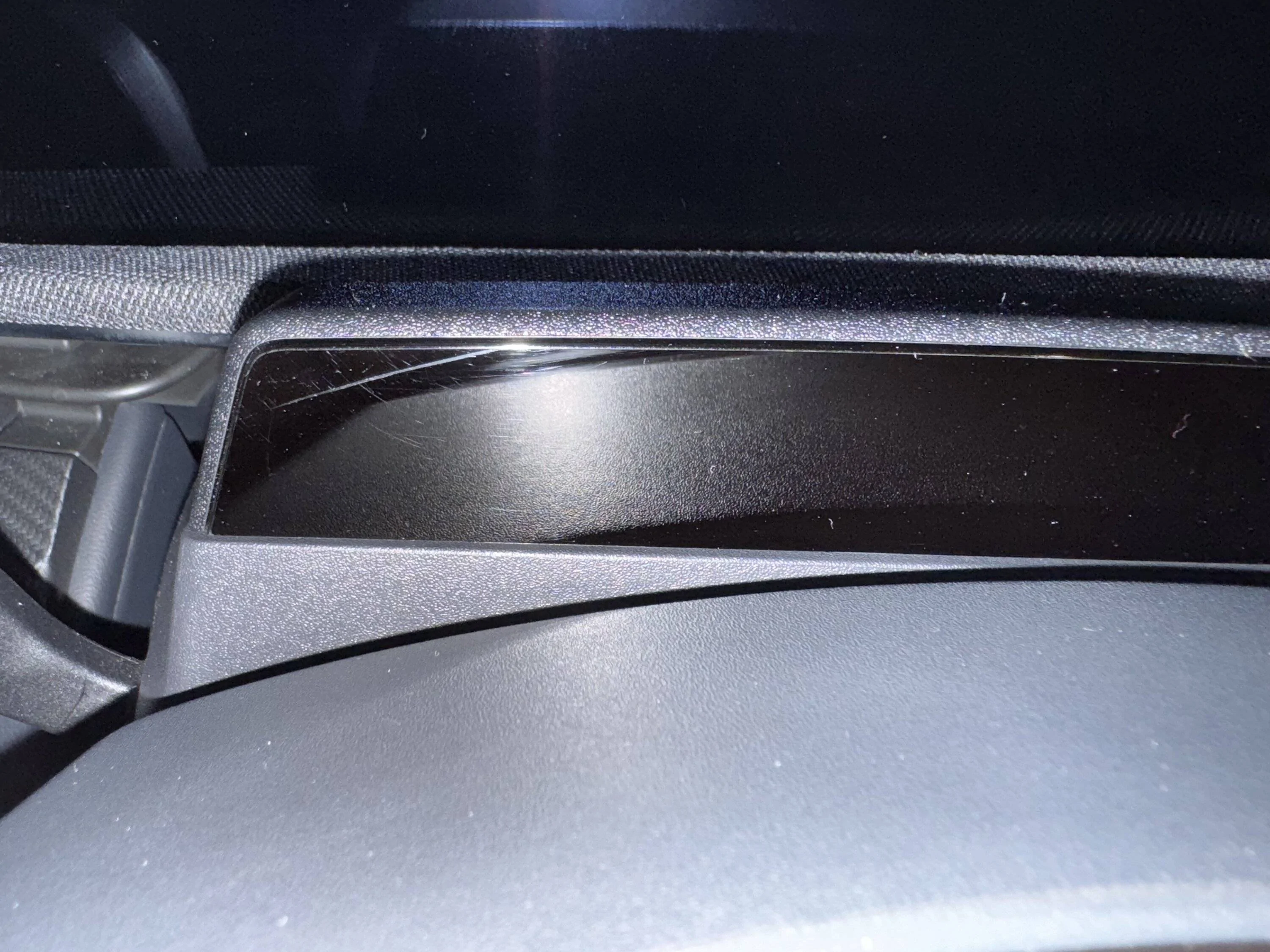 Ford Mustang Mach-E Scratch on the camera plastic, any way to fix? IMG_5402