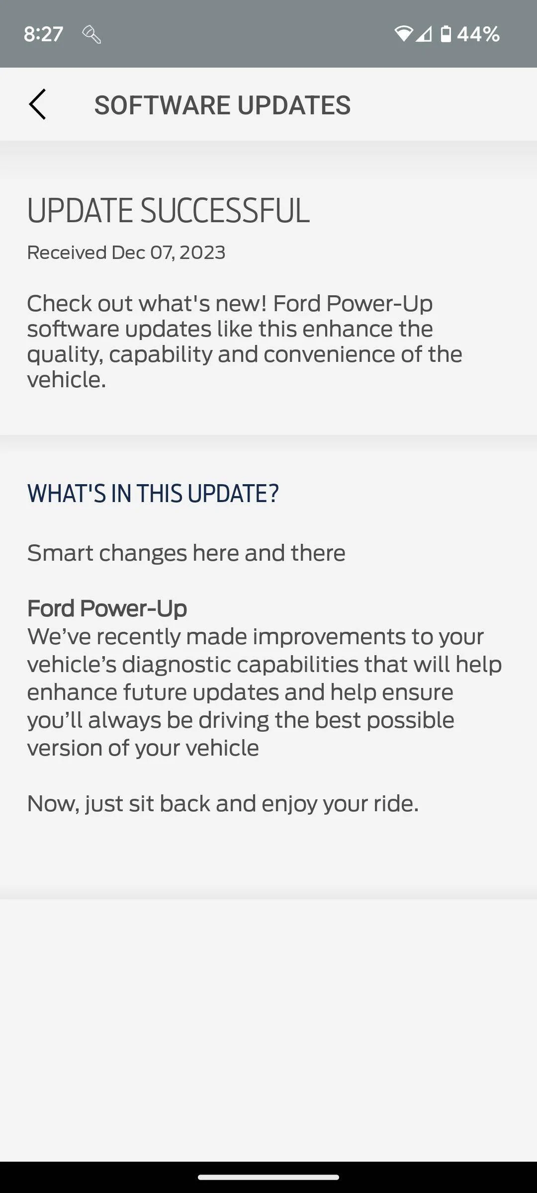 Ford Mustang Mach-E Ford Power Up Screenshot_20231206-202752