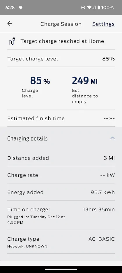 Ford Mustang Mach-E Charging summary data bugged in Fordpass app? 1702499187424