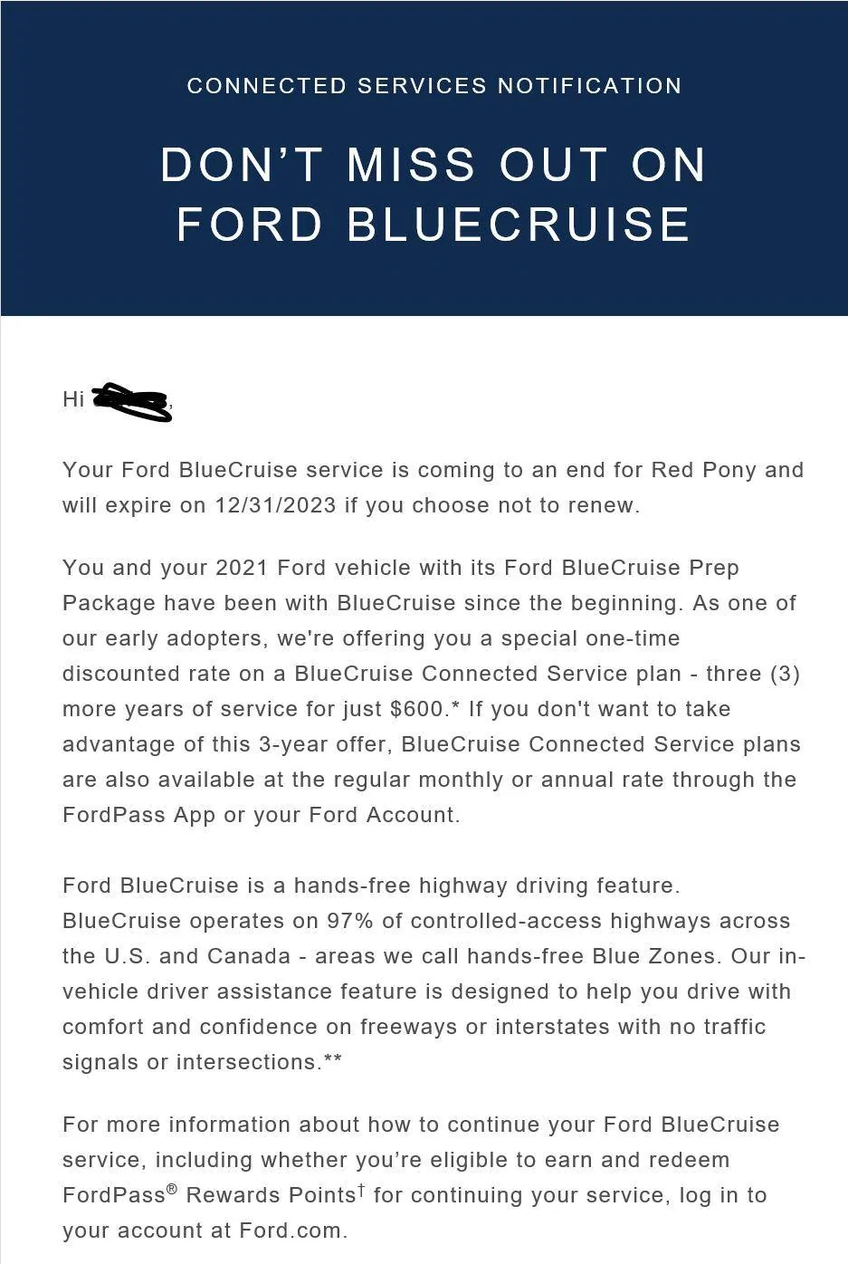 Ford Mustang Mach-E Don't miss out on Ford Bluecruise 1702830989160
