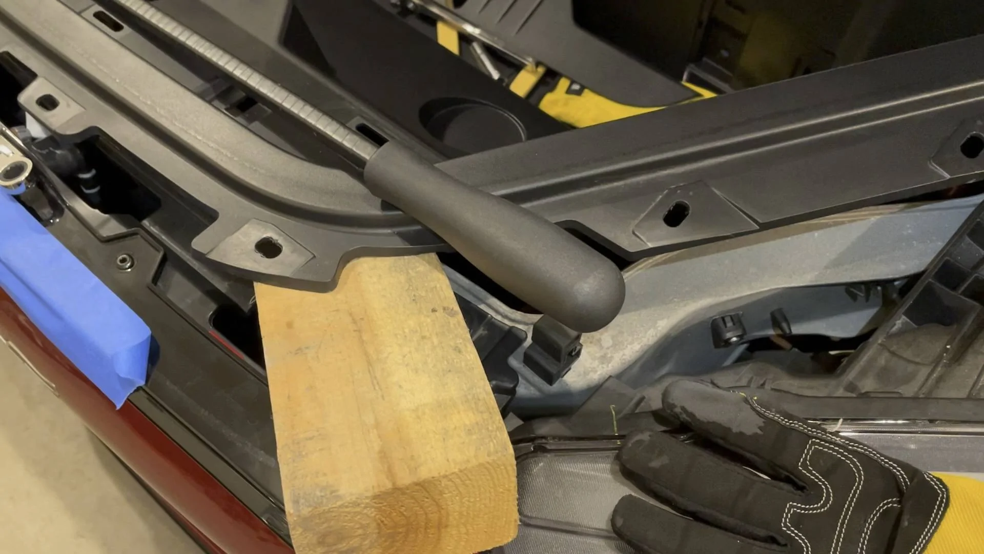 Ford Mustang Mach-E How to Fix a Stuck Frunk/Hood Frunk block