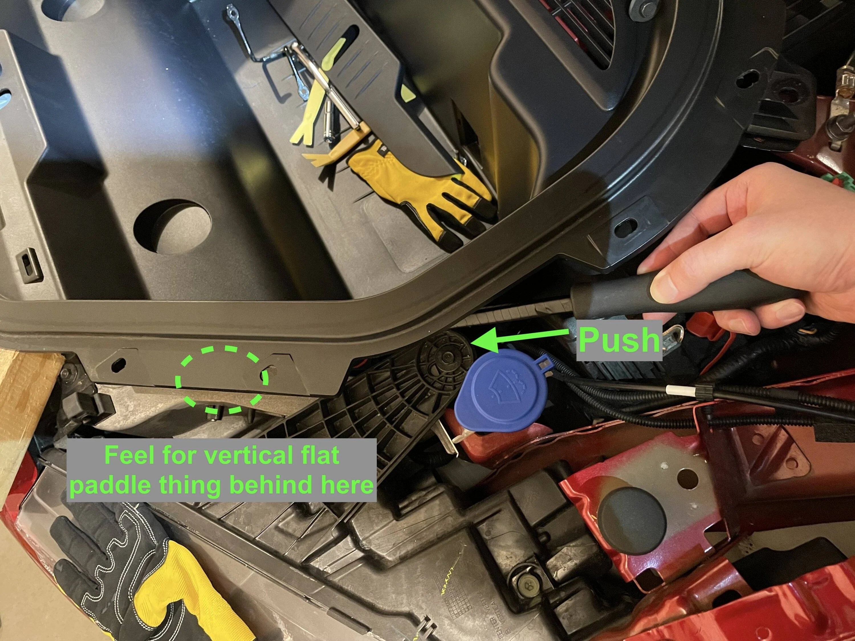 Ford Mustang Mach-E How to Fix a Stuck Frunk/Hood IMG_2484