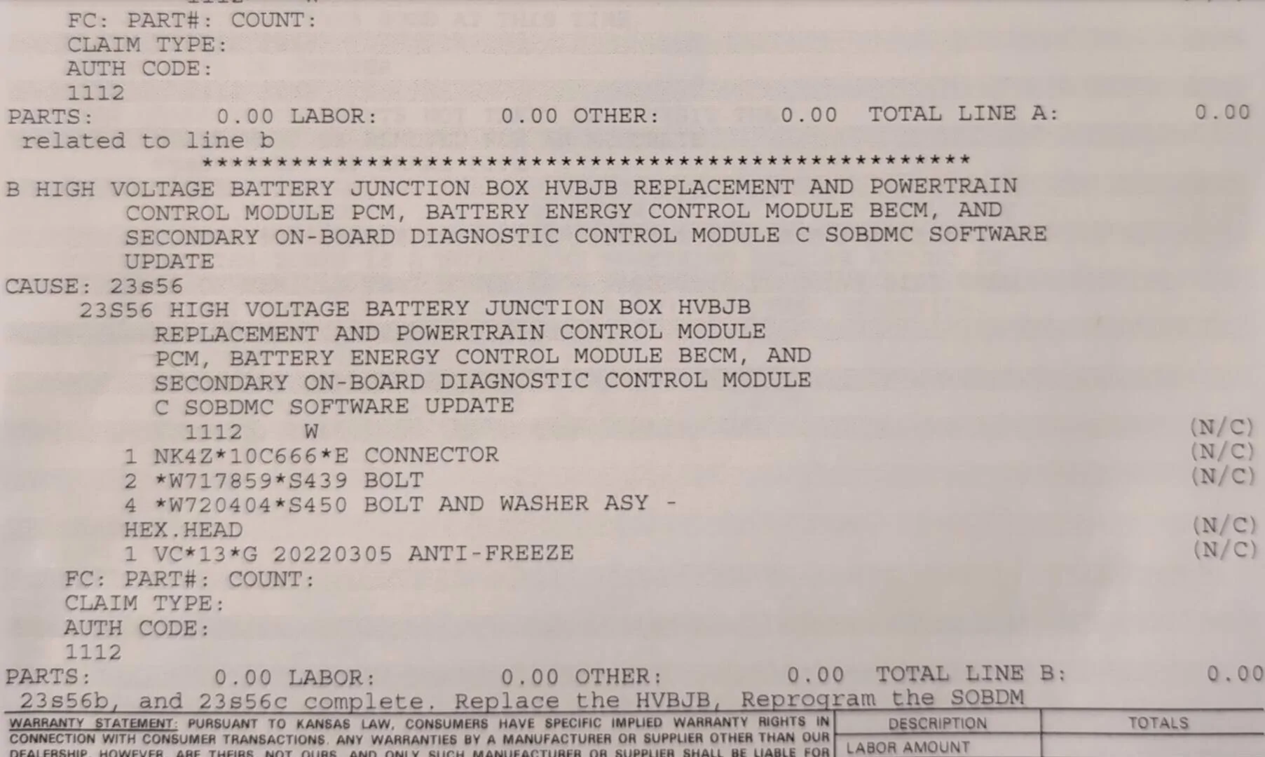 Ford Mustang Mach-E Recall 23S56 - HVBJB Replacement / Powertrain Software Update Screenshot_20231227-185800