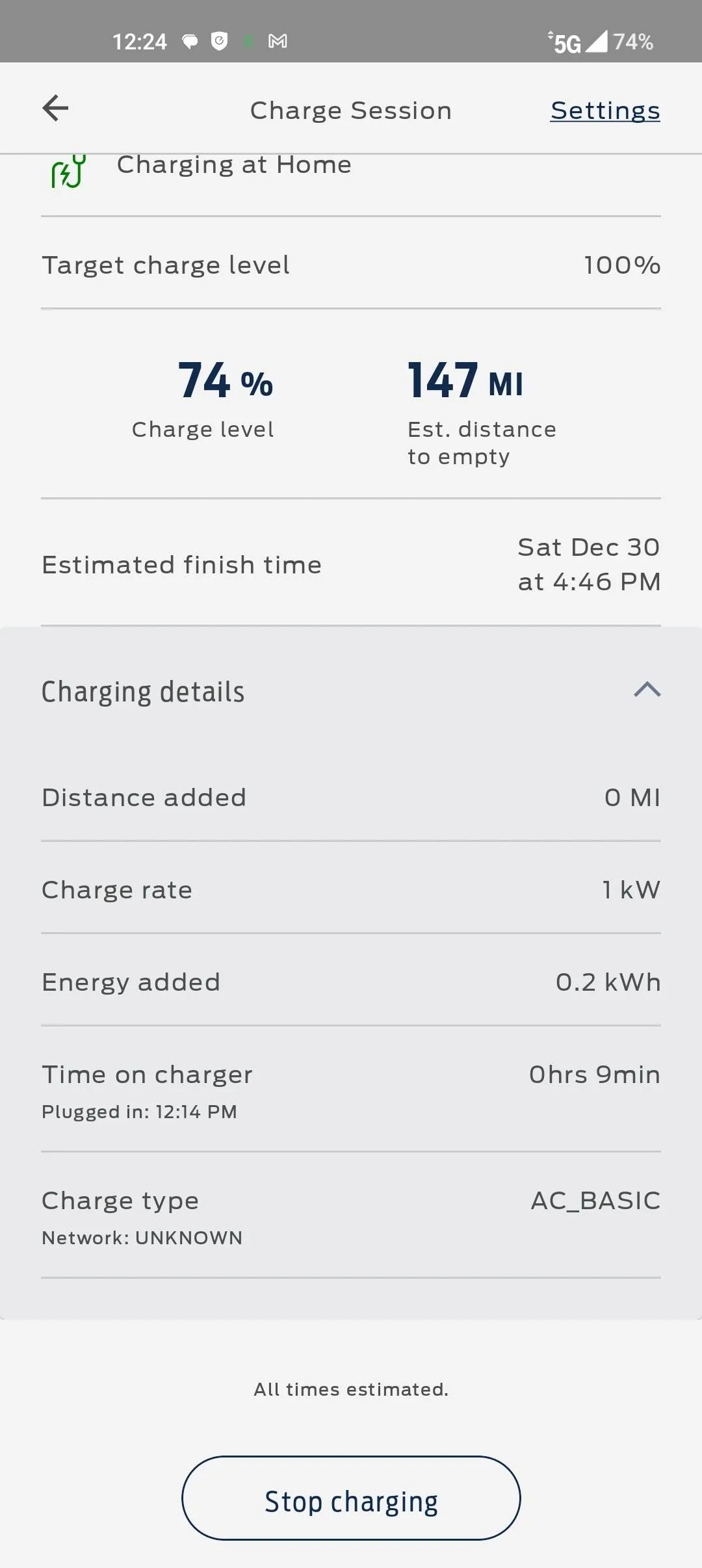 Ford Mustang Mach-E Slow Charging With Supplied Charger Screenshot_2023-12-29-12-24-07-83_f85a9dcae275ee1e0920d804e6924647